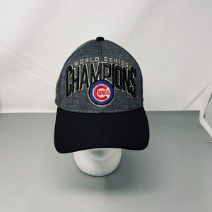 Cubs World Series‎ Champion 2016 Mens Hat One Size Gray Black New Era 39Thirty